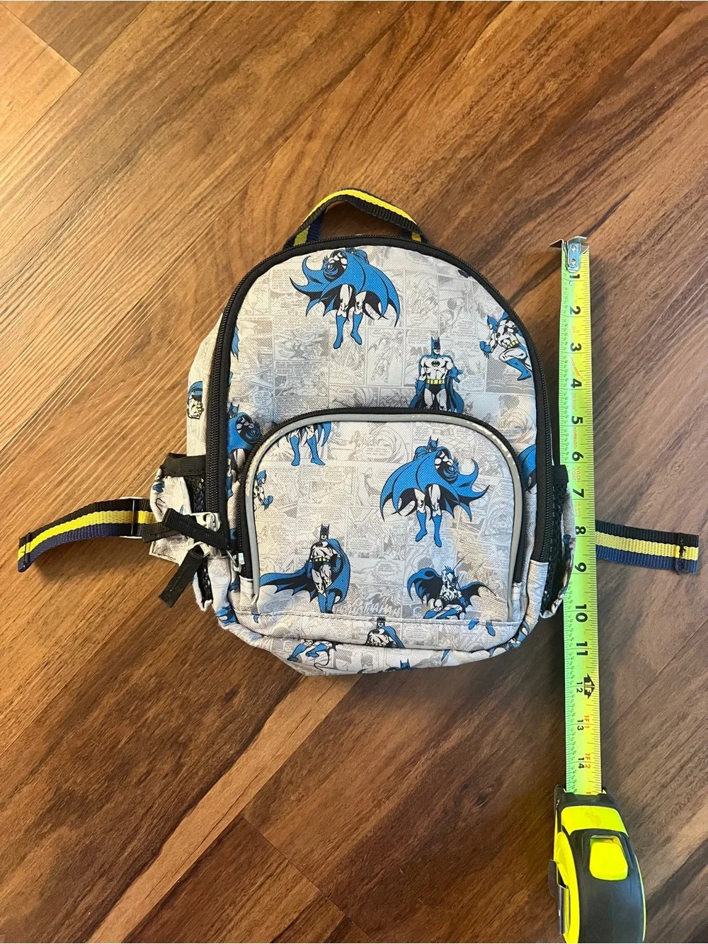 Pottery Barn Kids Gray and Blue Batman Mini Backpack